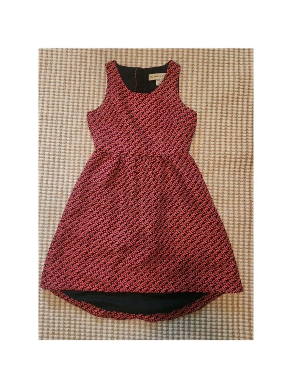 Women's Lili Wang for Lili's Closet Red Navy Mini Dress Petite 0P
